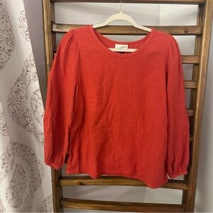 Universal Thread Vibrant Orange Blouse